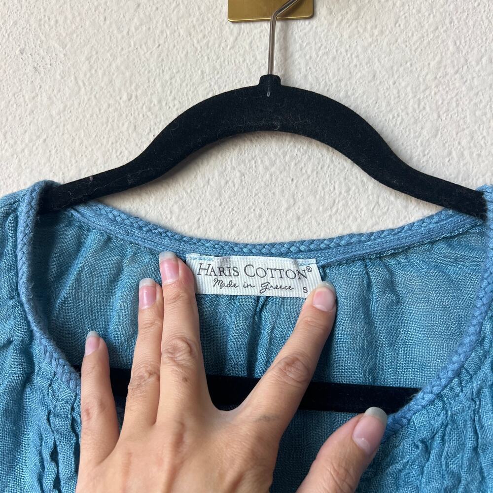 SOLD!!! Haris Cotton Linen Dip Dye Tank Top Size Small - Picture 3 of 4